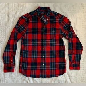 Men’s Medium Vineyard Vines NWT Classic Fit Tartan Twill Nautical Red